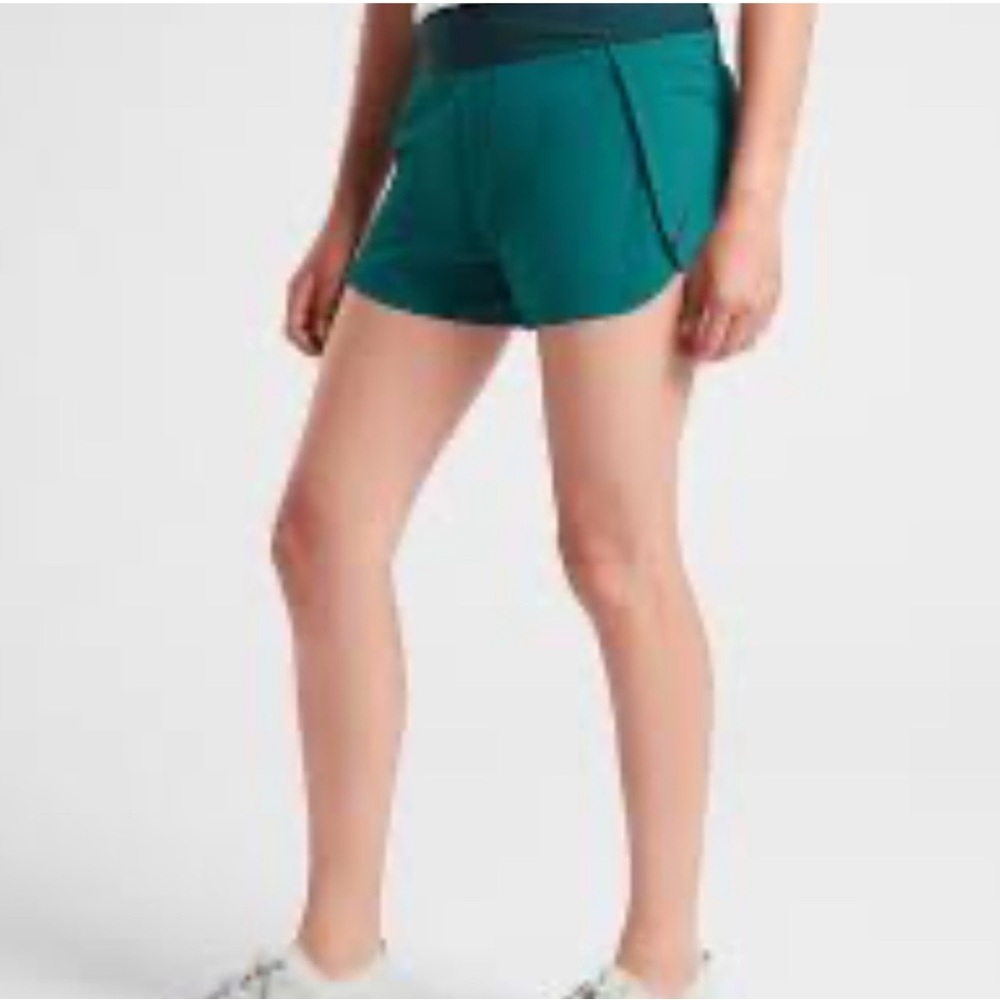 ATHLETA GIRL Sprinter Shorts Dark Teal Activewear Girls Size L/12